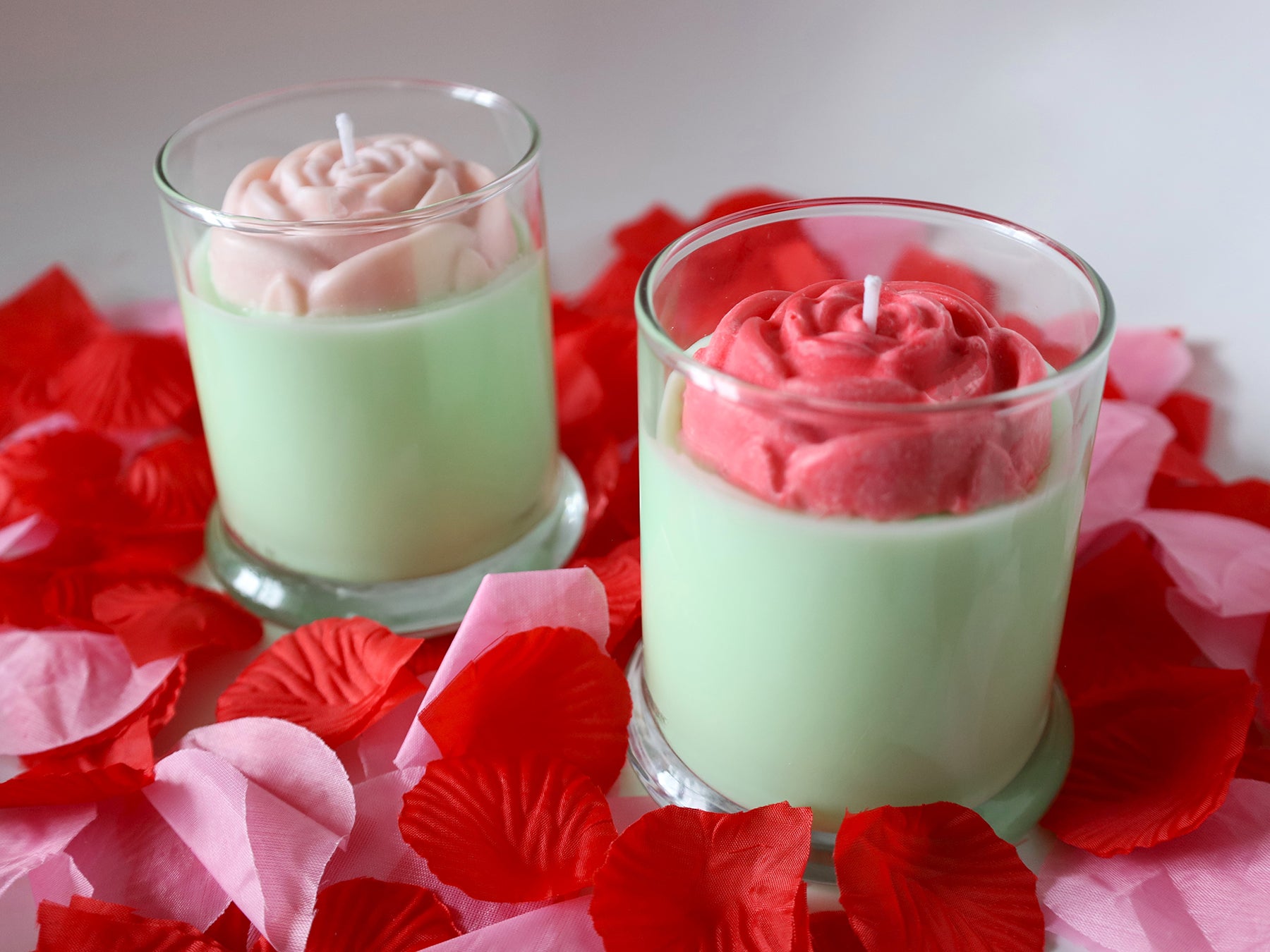 "Fresh Cut Roses" scented, Artisan Soy Candle