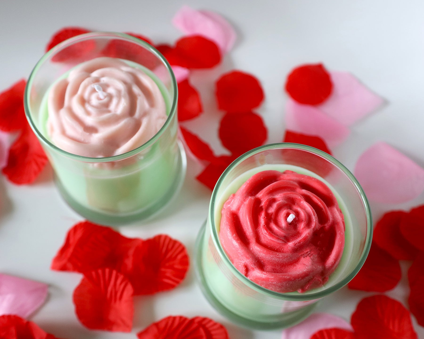 "Fresh Cut Roses" scented, Artisan Soy Candle