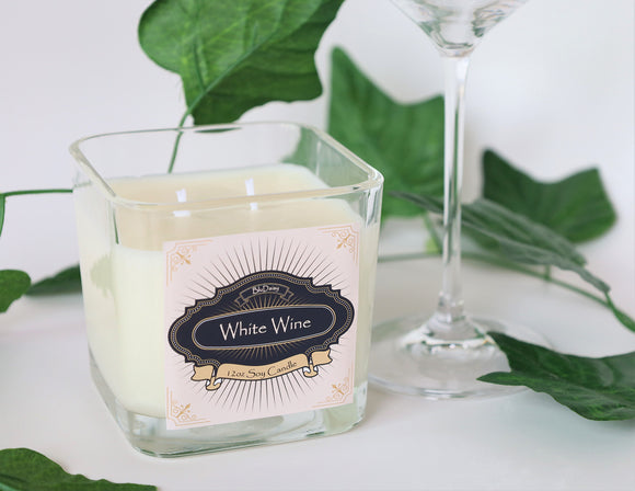 White Wine, Soy Candle 12 oz.